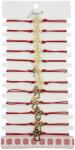 Flippy Bratara Martisor pentru Dama, Jolie, Model Ingeras, Set 12 bucati, Pandativ Auriu din Inox cu Snur Rosu Ajustabil (127989)
