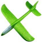 Flippy Avion planor din polistiren in punga , lungime 47 cm , cu lumina pe varf, Verde , Flippy (116307)