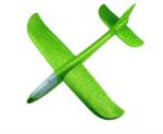 Flippy Avion planor din polistiren in punga , lungime 47 cm , Verde, cu lumini pe cap, Flippy (116316)