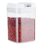 Flippy Cutie de Depozitare Alimente, Flippy, Cutie de Depozitare tip Container pentru Bucatarie, cu Capac, Inchidere Ermetica, Cutie pentru Cereale, 15.5 x 10 x 10 cm, volum 0.8 L, Alb (134559)