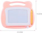 Flippy Tabla Magnetica pentru desen Flippy, Pix, forma dreptunghi, dimensiuni 23x17 cm, Dezvolta Creativitatea, cu picioare suport, Portocaliu (123945)