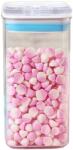 Flippy Cutie de Depozitare Alimente, Flippy, Cutie de tip Container pentru Bucatarie, Cutie pentru Condimente, din PET ABS Silicon, 10 x 10 x 20.5 cm, 370 g, 1.2L Transparenta (134618)