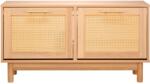 VEVOR Cipőpad 1000×300×530 mm, 4 rekesszel, rattan hatású