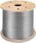 Vevor Rozsdamentes acél drótkötél 3/16"×1000ft T316 hajózási minőségű szálak 1×19
