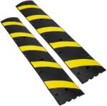 Vevor Gumi fekvőrendőr 2 db 183×30×4, 5 cm 2 csatornás fényvisszaverő csíkkal
