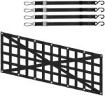 Vevor 137 cm × 46 cm-es csomagtérajtó háló, 4 heveder, keresztmerevítés