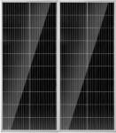 Vevor 200 W-os napelemes készlet, 2 db monokristályos panel, 23%-os hatásfok, IP68