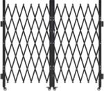 Vevor Zárható, összecsukható acélkapu 360°-os kerekekkel 320×160, 5 cm