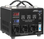 VEVOR Feszültségváltó 5000VA, 110/220V, 3×US/3×EU aljzat, LCD, kismegszakító