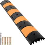 Vevor Gumi fekvőrendőr 2 kábelcsatornával 185×31×5, 5 cm (6 láb)