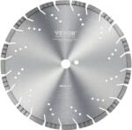 Vevor Gyémánttárcsa 350 mm/14 hüvelyk 10 mm-es szegmensek furat 25, 4 mm nedves/száraz