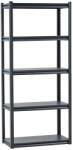 Vevor Garázspolc 5 polccal, teherbírása 900 kg, állítható, 40 cm × 80 cm × 183 cm