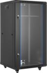 VEVOR Fali rack szekrény 22U, 600 mm mélység, 136 kg, üvegajtó