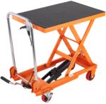 Vevor Hidraulikus emelőtargonca 150 kg, 73 cm emelőmagasság, kézi, 4 kerék