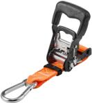 VEVOR Racsnis hevederek 38, 1 mm × 1, 8 m, 1100 kg, karabinerekkel, 2 db