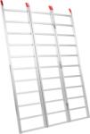 Vevor Alumínium háromrészes rámpa 77×137 cm pántokkal, 75 kg-os teherbírással, ATV/UTV-hez