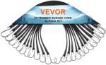 VEVOR 50 db-os rögzítéshez gumiszalag, szélesség 19, 8 mm, hosszúság 21", acél S-kampók