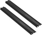 Vevor 2 db-os kábeltakaró rámpa szett 100×13×2 cm, 907 kg/tengely teherbírás