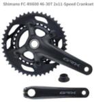 Shimano Курбел shimano [ предна chainwheel, fc-rx600, grx, за задна 11-скорости, 2-pcs fc, 170 мм, 46-30t сbb parts(bsa)