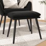 vidaXL Taburet, negru, 45x29, 5x35 cm, catifea GartenMobel Dekor (341510)