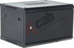 Xcab Cabinet rack de perete 19 inch 12U 600x600 mm, metalic, negru (65533)