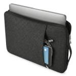 iUni Geanta Laptop 15"-16" iUni, Material Textil Impermeabil, Anti-zgarieturi, Anti-socuri, Buzunar extern, Negru (561085) Geanta, rucsac laptop