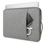 iUni Geanta Laptop 13"-14" iUni, Material Textil Impermeabil, Anti-zgarieturi, Anti-socuri, Buzunar extern, Gri (561061) Geanta, rucsac laptop