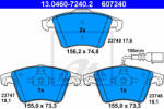 ATE Set placute frana, frana disc ATE 13.0460-7240.2 (13046072402)
