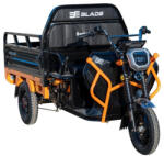 Blade Triciclu electric cargo BLADE Sprint 3.0 Negru-Portocaliu, 2000W, autonomie pana la 70 km, 600 kg, CIV inclus (BLD3206MCNP)