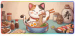 Qwerty Key Mouse pad QwertyKey Lucky Neko Ramen RGB (DMLUCKYNEKORAMENRGB) Mouse pad