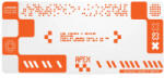 Qwerty Key Mouse pad QwertyKey Apex White/Orange (DMApex) Mouse pad