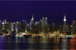 Media Öntapadós tapéta Manhattan, New York éjjel, 350 x 200 cm (FOTOTAP13655)