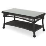  Masuta de cafea pentru gradina SUSAN negru 92.5x47.5x45 cm (CHW1304BLK)