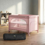 Moni DOS utazóágy 2 szintes, kibújóval PINK