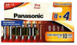 Panasonic LR03EPS/12HH 8+4F 1, 5V AAA/mikro tartós alkáli elem 12 db/csomag (LR03EPS/12HH 8+4F)