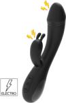 She-E-O E-Stim Rabbit Vibrator Black