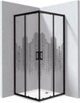 Deante Funkia Evo cabină cu cădiță 80x80 cm pătrat negru mat/sticlă cu model KYCPND88P (KYCPND88P)