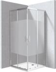 Deante Funkia Evo cabină cu cădiță 80x80 cm pătrat crom luciu/sticlă cu model KYCP0E88P (KYCP0E88P)