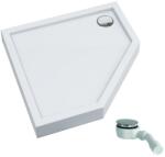 Schedpol Competia New cădiță de duș pentagonală 100x100 cm alb 3.4899 (34899)