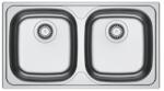 Franke Chiuveta bucatarie inox Franke Spark 78x43.5 cm cu 2 cuve fara picurator finisaj texturat (101.0712.384) Chiuveta