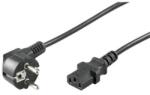 Well Cablu de Alimentare Calculator Schuko 90 Grade Tata - CCE Mama Negru 1.5m (CABLE-703-1.5-WL)
