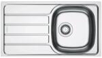 Franke Chiuveta bucatarie inox Franke Spark 78x43.5 cm cu 1 cuva cu picurator stanga finisaj texturat (101.0715.815) Chiuveta