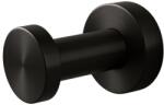 BALNEO Cuier simplu rotund Balneo Qube negru mat (M0101060301)