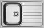 Franke Chiuveta bucatarie inox Franke Spark 78x50 cm cu 1 cuva cu picurator dreapta finisaj texturat (101.0716.652) Chiuveta