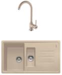 Franke Set chiuveta bucatarie compozit Franke Malta Avena 1 cuva 1/2 cu picurator 97x50 cm finisaj bej mat cu Pola (114.0633.758)