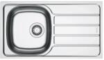 Franke Chiuveta bucatarie inox Franke Spark 78x43.5 cm cu 1 cuva cu picurator dreapta finisaj texturat (101.0715.814) Chiuveta