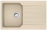 Franke Chiuveta bucatarie compozit Franke City Avena 1 cuva cu picurator 78x50 cm reversibila finisaj bej mat (114.0735.357) Chiuveta