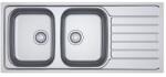 Franke Chiuveta bucatarie inox Franke Spark 116x50 cm cu 2 cuve si picurator dreapta finisaj lucios (101.0712.334) Chiuveta