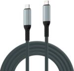 Ewent EC1072 USB4 Gen3 USB-C кабел 240W / 40Gbps / 8K, текстилен, черен, 2 м (EC1072)