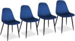 INLEA Scaun de sufragerie POPPY 4 buc - Inlea - albastru (IN13-0005)